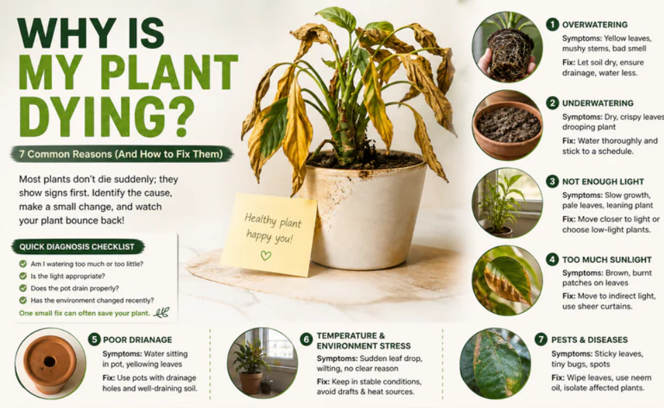 Why Is My Plant Dying? 7 Common Reasons (And How to Fix Them)